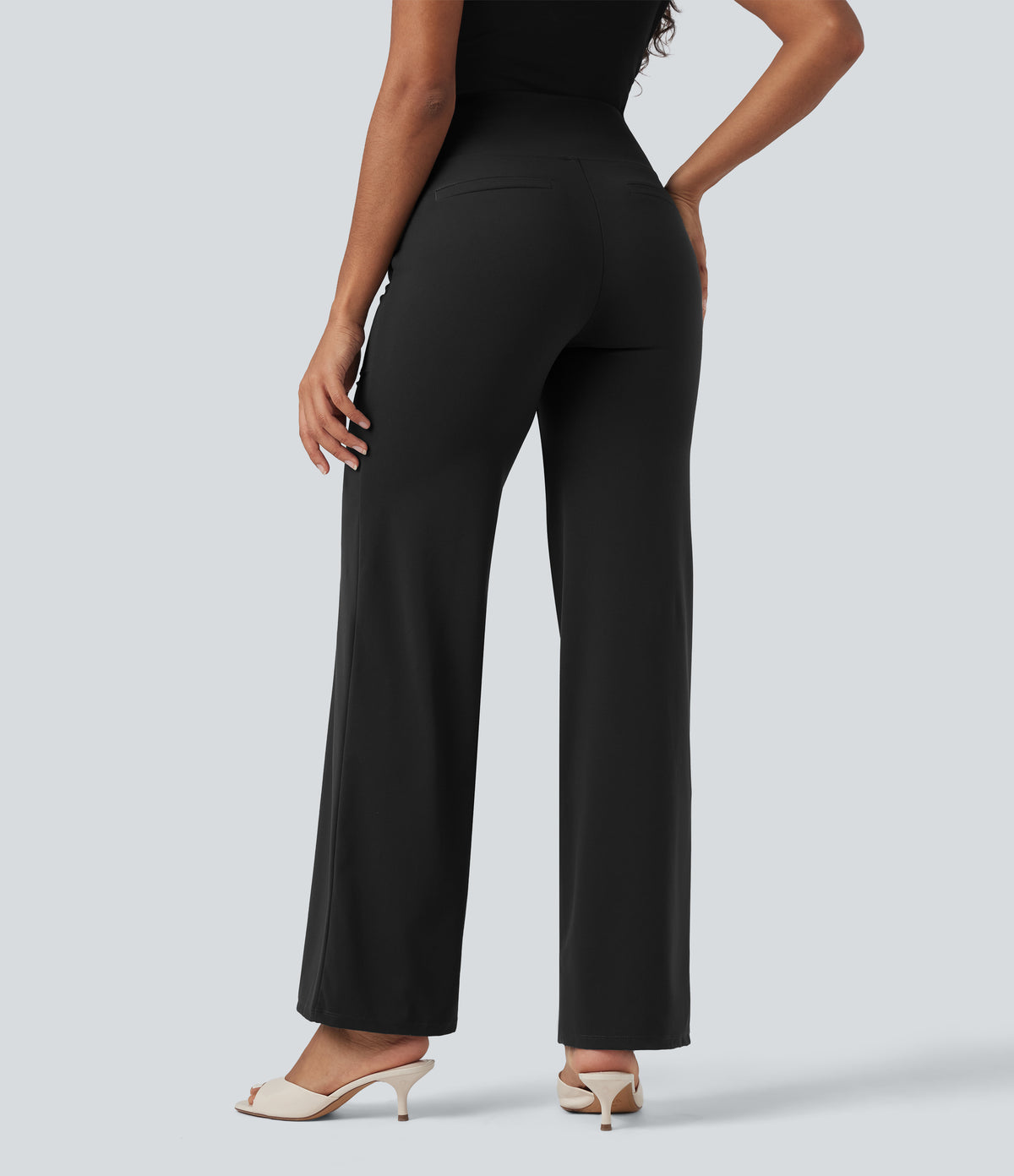 Halara UltraSculpt™ High Waisted Tummy Control Straight Leg Work Pants with Pockets