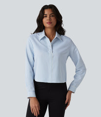 Long Sleeve Stripe Work Shirt