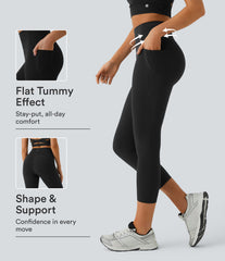 Halara UltraSculpt™ High Waisted Tummy Control Pocket Training Capri Leggings