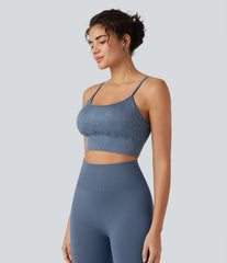 OneForm Seamless Flow Low Support Washed Workout Sports Bra