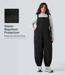 Water Repellent Wear-Resistant Zipper Pockets Hiking Plus Size Overalls