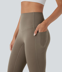 Halara UltraSculpt™ High Waisted Tummy Control Built-in Underwear Anti-Bacterial Shaping 7/8 Workout Leggings with Pockets