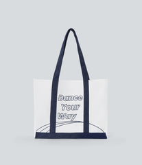 Halara Slogan Casual Canvas Tote Bag