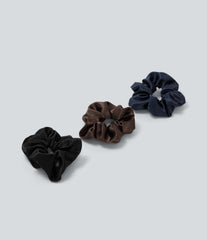 3 Pcs Plain Satin Scrunchies