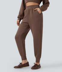 SpacerTek™ High Waisted Tapered Casual Joggers with Pockets