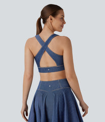 Halara Flex™ InstantCool Washed Denim Tennis Tank Top