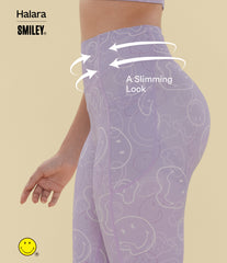 Halara X Smiley® Halara UltraSculpt™ High Waisted Scrunch Butt Lifting Tummy Control Bootcut Training Leggings with Pockets