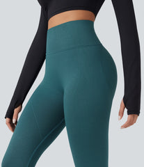 OneForm Seamless Flow High Waisted Tummy Control Butt Lifting Yoga 7/8 Leggings