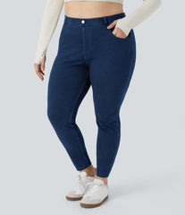 Halara Flex™ High Waisted Pockets Denim Work 7/8 Plus Size Leggings