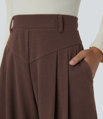 Halara Flex™ Ribbed High Waisted Pocket  Barrel Leg Work Pants