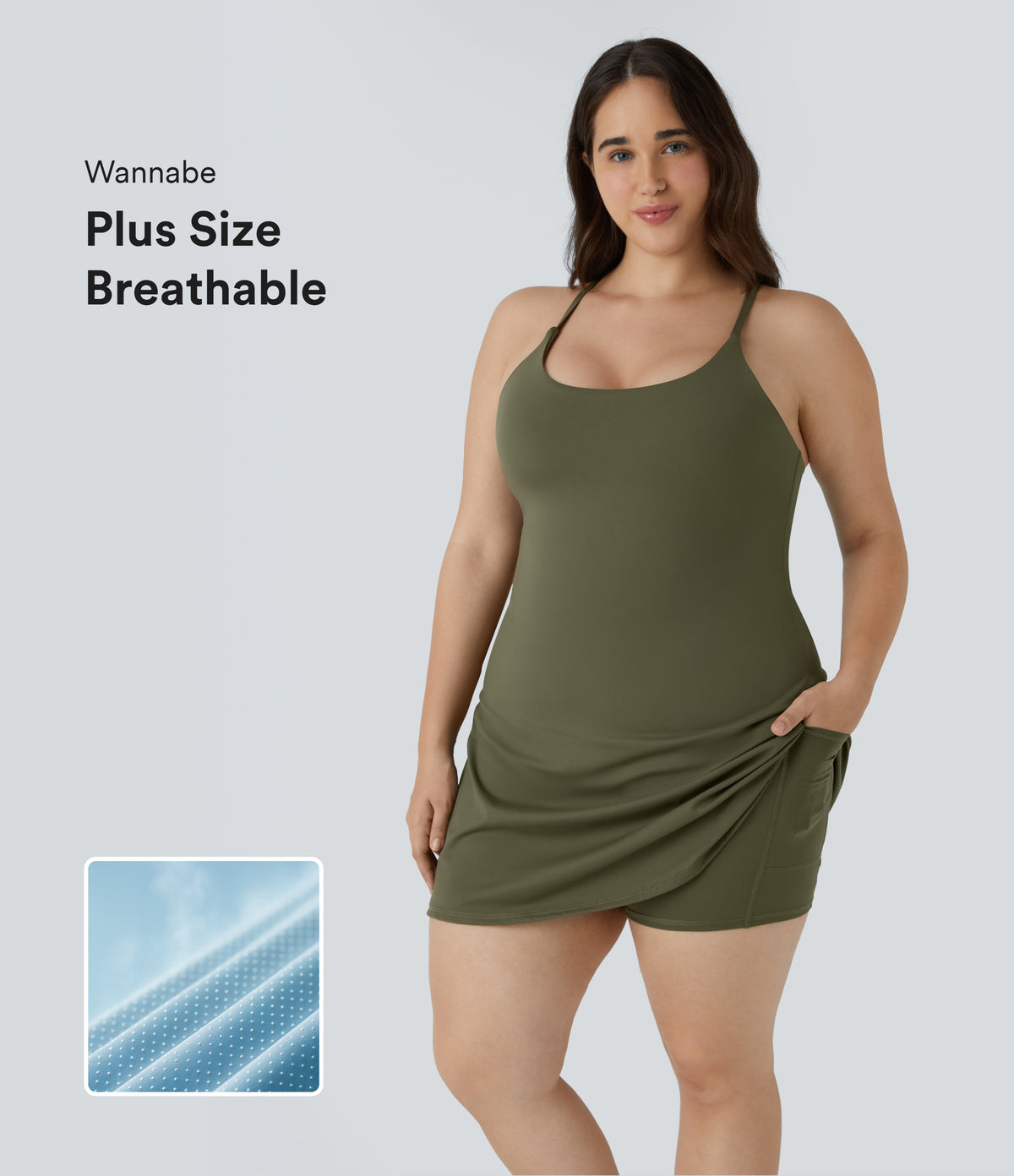 Everyday SoftlyZero™ Plush Plus Size Dress-Wannabe