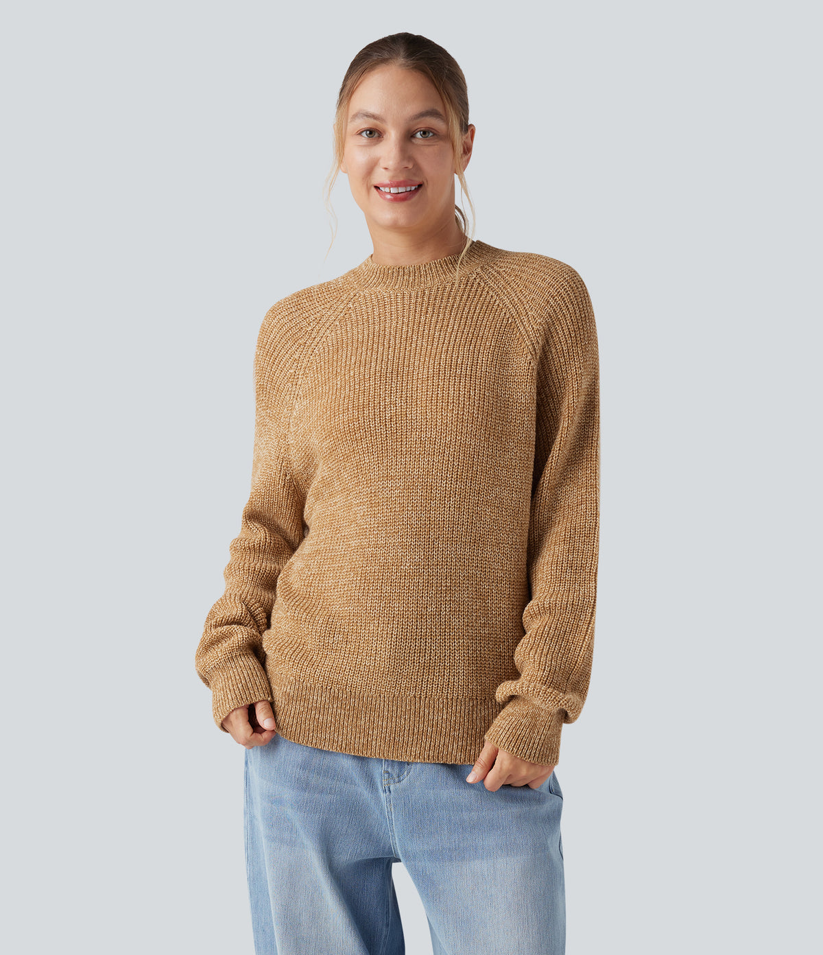 Round Neck Long Sleeve Casual Sweater