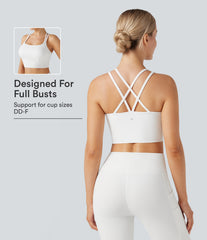 SoftlyZero™ Plush Low Support Double Straps Yoga Sports Bra DD-F Cups