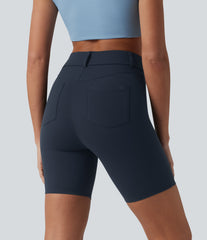 Halara UltraSculpt™ High Waisted Casual Biker Shorts 7'' with Pockets