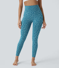 OneForm Seamless Flow High Waisted Leopard 7/8 Yoga Leggings