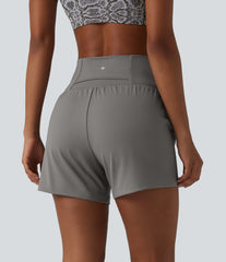 SoftlyZero™ Airy Super High Waisted 2-in-1 InstantCool Yoga Shorts 5'' with Pockets