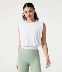 Round Neck InstantCool Yoga Tank Top-UPF50+