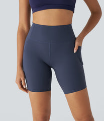 Halara UltraSculpt™ High Waisted Tummy Control Pocket Training Biker Shorts 7''