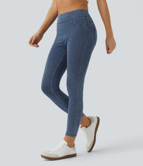 Halara Flex™ High Waisted Pocket Denim Casual Leggings