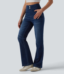 Halara Flex™ High Waisted Bootcut Denim Casual Leggings with Pockets