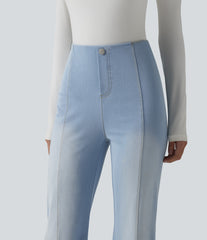 Halara Flex™  High Waisted Tummy Control Casual Flare Jeans with Pockets