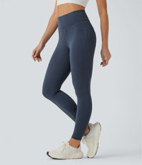 Halara UltraSculpt™ Denim Print High Waisted Tummy Control Butt Lifting Yoga Leggings with Pockets
