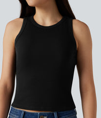 Round Neck Casual Tank Top