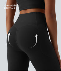 Halara UltraSculpt™ High Waisted Butt Lifting Tummy Control Bootcut Yoga Leggings with Pockets