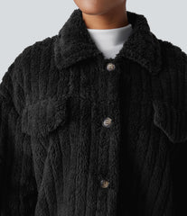 Long Sleeve Casual Sherpa Jacket