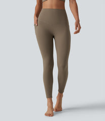 Halara UltraSculpt™ Ribbed High Waisted Tummy Control Yoga Leggings with Pockets