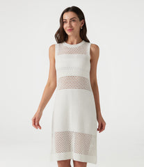 Round Neck Sleeveless Cut Out Mini Dress