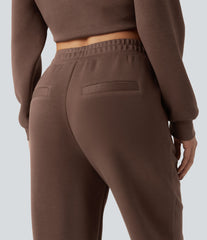 SpacerTek™ High Waisted Tapered Casual Joggers with Pockets
