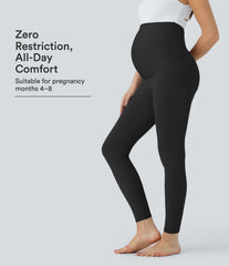 SoftlyZero™ Super High Waisted Maternity Yoga 7/8 Leggings-UPF50+