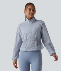 Stand Collar Long Sleeve Camping Jacket-UPF50+