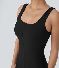 DayStretch Square Neck Bodycon Mini Dance Tank Dress