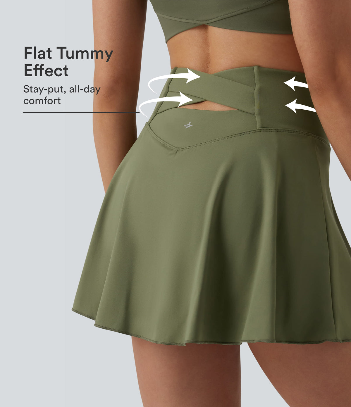 Softlyzero™ Airy High Waisted Tummy Control 2-in-1 InstantCool Mini Tennis Skirt with Pockets-UPF50+