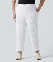 High Waisted Quick Dry Golf Plus Size Pants with Pockets-Golf Tee-UPF40+