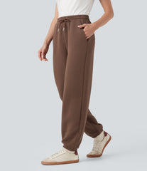 SpacerTek™ Mid Rise Drawstring Casual Joggers with Pockets