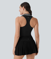 OneForm Seamless Flow Racerback Color Block Cropped Tennis Tank Top