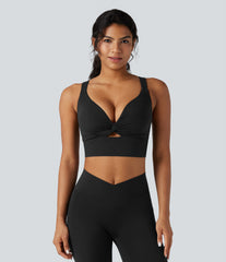 Halara UltraSculpt™ Light Support Molded Cups Push-Up Yoga Sports Bra