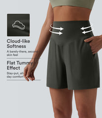 Halara UltraSculpt™ High Waisted Tummy Control Yoga Shorts 5'' with Pockets
