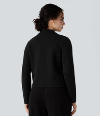 Polo Work Cardigan with Pockets