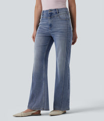 Halara Flex™ High Waisted Casual Straight Leg Jeans with Pockets