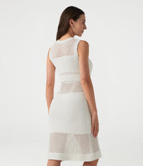 Round Neck Sleeveless Cut Out Mini Dress