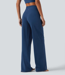 Halara UltraSculpt™ High Waisted Crossover Straight Leg Yoga Pants with Pockets