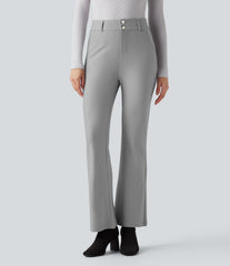 High Waisted Work Bootcut Pants with Pockets