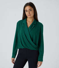 Crossover Long Sleeve Work Shirt
