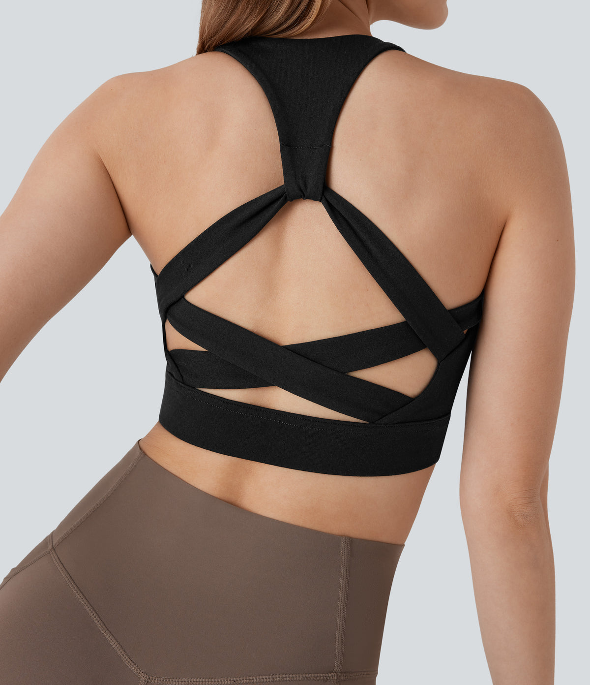 Low Support Racerback Yoga Sports Bra DD-F Cups