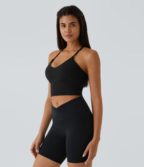 SoftlyZero™ Plush Cut Out Cropped Tank Top