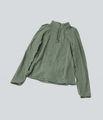 Packable Half Zip Long Sleeve Fleece Casual Sports Top with Pocket